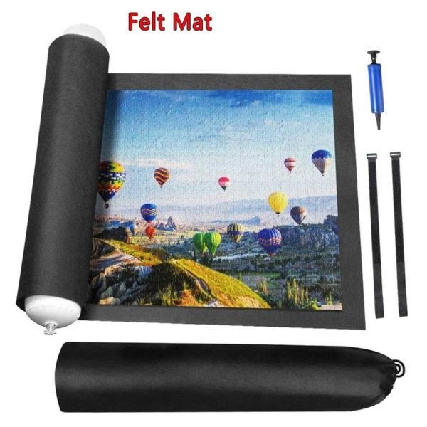 66 118cm Puzzles Mat Large For Up to 1500 Pieces Puzzle Folding Mat Jigsaw Roll Felt 1