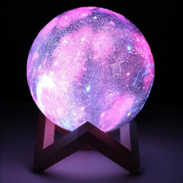 Coquimbo 16 Colors 3D Printing Moon Lamp With Remote Control Starry Sky Galaxy Light Built In