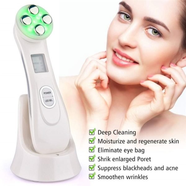 Dropship High Quality Skin Facial Cleaning Machine LED Rechargeable Cleansing Tools Professional Charging Face Cleaning Machine 1
