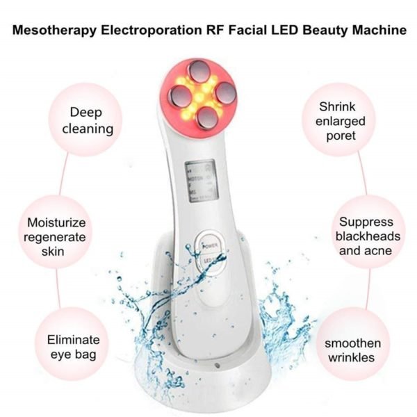 Dropship High Quality Skin Facial Cleaning Machine LED Rechargeable Cleansing Tools Professional Charging Face Cleaning Machine 4