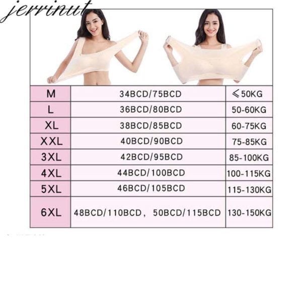 Jerrinut Plus Size Seamless Bra Lace Underwear Women Wire Free Bras For Women Push Up Bra 1