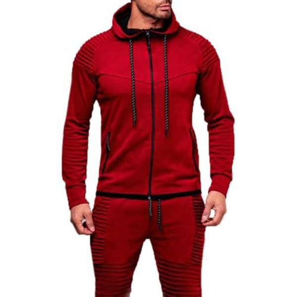 Men Sports Casual Hoodies Wear Zipper Fashion Tide Jacquard Hoodies Fleece Jacket Fall Sweatshirts Autumn Winter 4