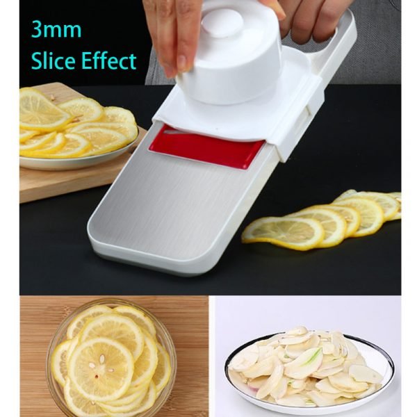 Multi function Vegetable Cutter Mandoline Potato Grater Stainless Steel Food Shredder Slicer with Magnet Holder Hand 4