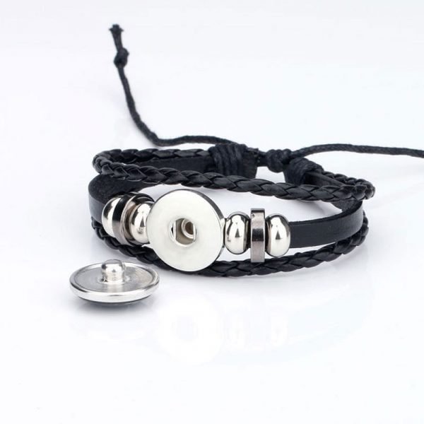 New 12 Constellation Luminous Bracelet Men Leather Bracelet Charm Bracelets for Men Boys Women Girl Jewelry 1