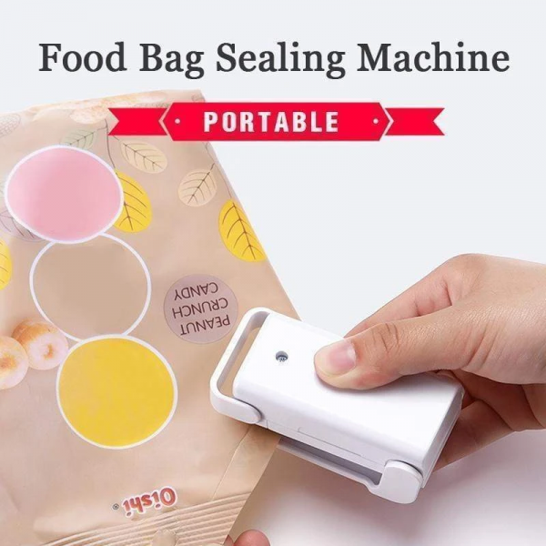 Portable Heat Sealer Plastic Package Storage Bag Mini Sealing Machine Handy Sticker and Seals for Food 1