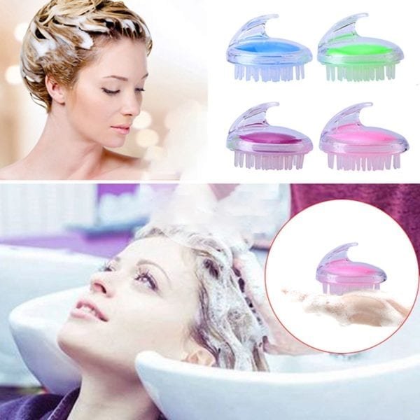 Silicone Shampoo Brush Hair Scalp Massage Brush Shower Hair Washing Comb Head Scalp Massager Silicone Bath 1