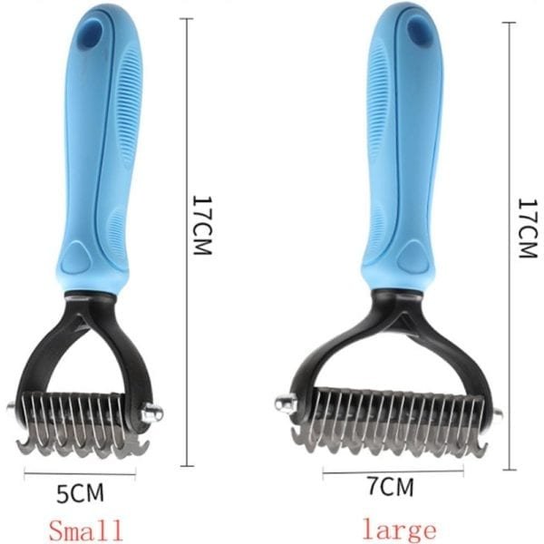 Stainless Steel Cutter Pet Grooming Combs for Cats Brush Comb Cat Hackle Pet Deshedding Brush CombS 2