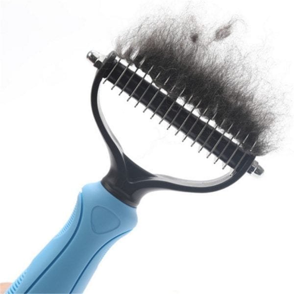 Stainless Steel Cutter Pet Grooming Combs for Cats Brush Comb Cat Hackle Pet Deshedding Brush CombS 3