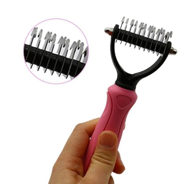 Stainless Steel Cutter Pet Grooming Combs for Cats Brush Comb Cat Hackle Pet Deshedding Brush CombS