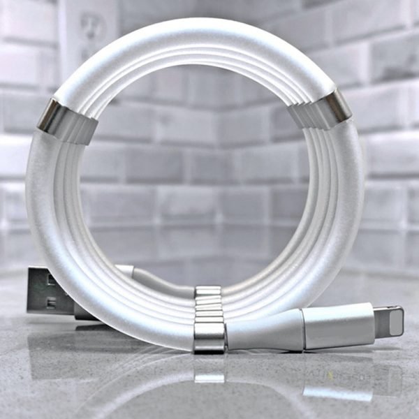 SuperCalla Charging Cable Magnetic Toys Absorption Nano Data Charging Cables Redesigned White Black 3