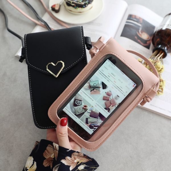 Touch Screen Cell Phone Purse Smartphone Wallet Leather Shoulder Strap Handbag Women Bag for Iphone X