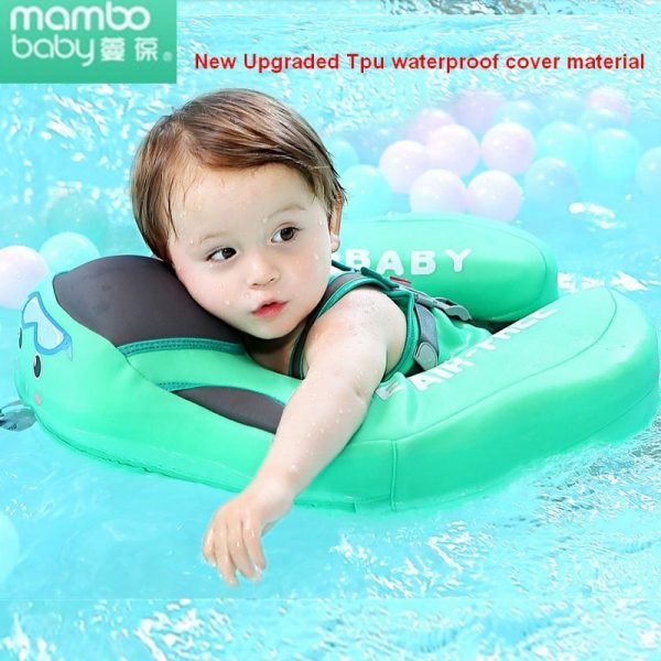 UPF 50 Mambo baby swim float swimming ring UV protection baby floating with canopy no need 3
