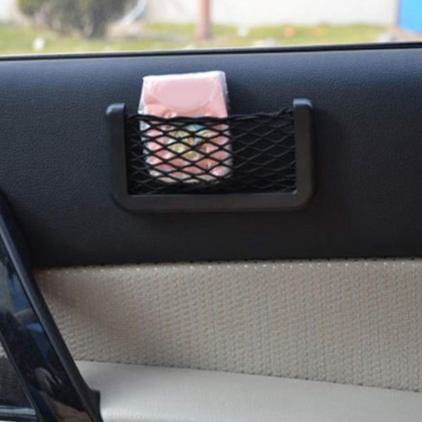 Vehicle Trunk Interior Organizer Net Bag Mesh Car Automotive Storage Holder Pocket Pouch Pack