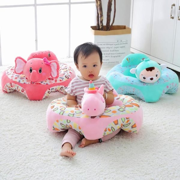 1pcs Kids Portable Baby Support Seat Cute Animal Children s Chair For Sitting Cushion Without Filling 5