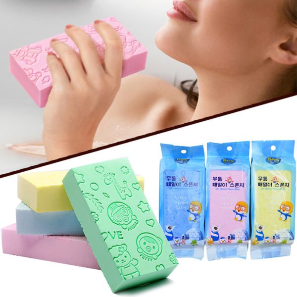 Bath Sponge Lace Printed Scrub Shower Baby Bath Scrubber Exfoliating Beauty Skin Care Sponge Face Cleaning