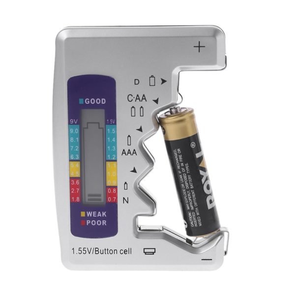 Digital Battery Tester Battery Capacity Detector For C D N AA AAA 9V 6F22 Batteries 1 4