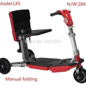 Hot sale luggage mini portable folding three wheel electric scooter wheelchair