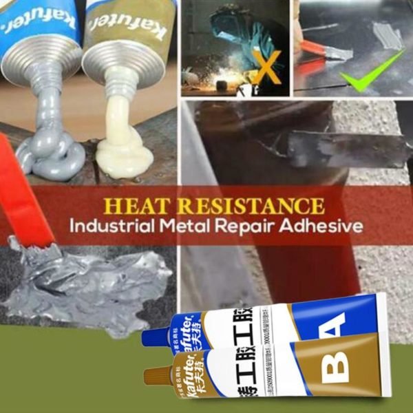 Industrial Heat Resistance Cold Weld Metal Repair Paste Group Double Tube Sealant High Temperature Resistant Sealant 4