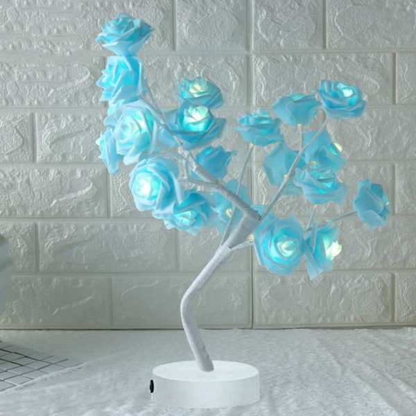 Led lamp Rose Flower Tree Shape USB Port and Battery Powered Decorative LED Table Lights Parties 2