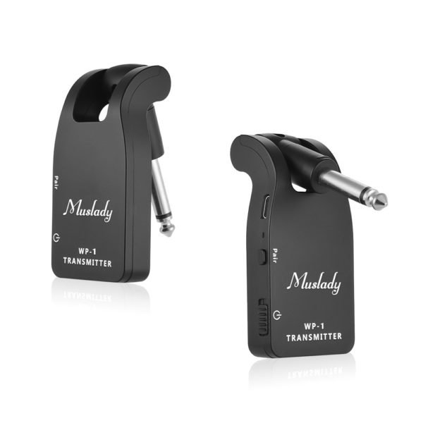 Muslady 2 4G Wireless Guitar System Transmitter Receiver Built in Battery 30M Transmission Range for Electric 2