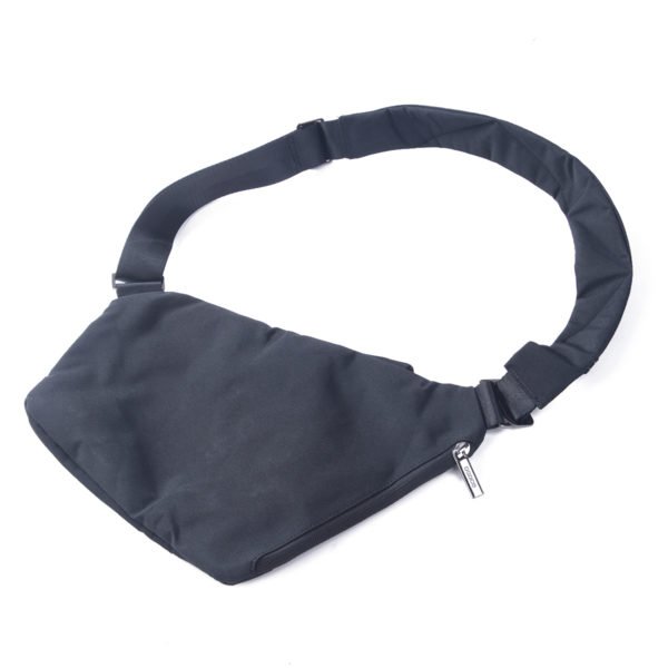New men s chest bag multi function portable purse fashion solid color sling shoulder bag Messenger 1