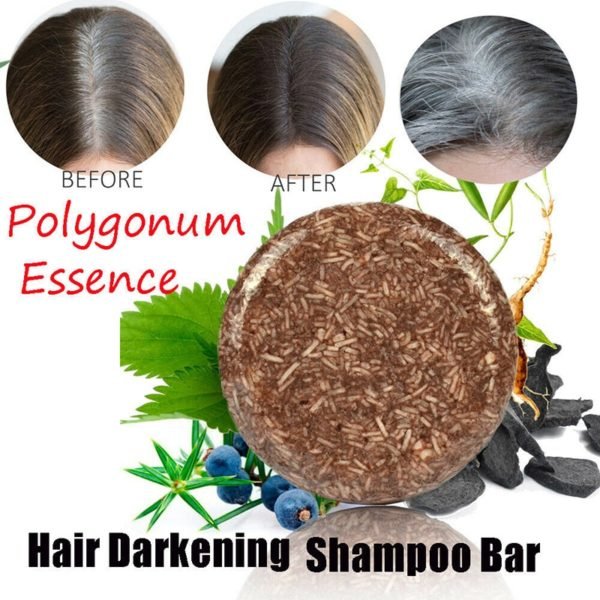 Organische Hair Darkening Shampoo Bar Oil Control Nourishing Moisturizing Soothing Cleaning Seife 100 Erfrischende Antischuppen 5