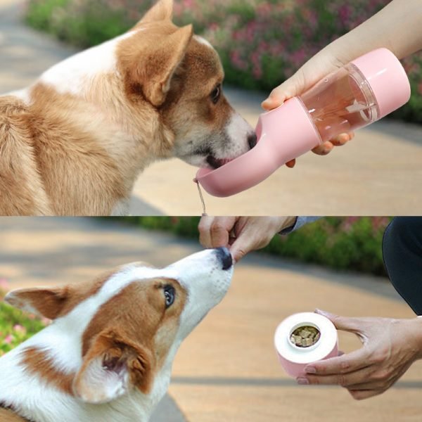 Portable Pet Dog Water Bottle For Dogs Cats Travel Puppy Drinking Bowl Outdoor Pets Water Feeder 5