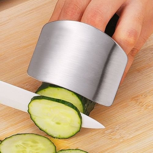 Stainless Steel Kitchen Tool Hand Finger Protector Knife Cut Slice Safe Guard 2