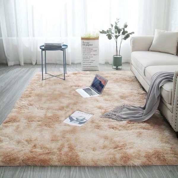 Warm Soft Modern Downy Luxurious Blanket Balcony Bedroom Home Rectangular Carpet Faux Fur Carpet Bedroom Mat 1