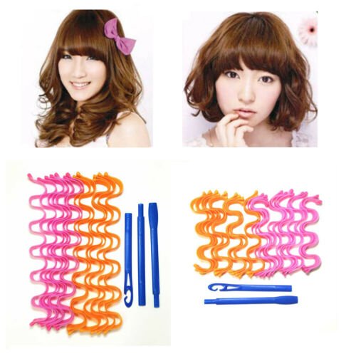 12 24PCS Hot Wave Long Hair Curlers Curl Leverage Rollers Spiral Ringlets Hairdressing Tool 4