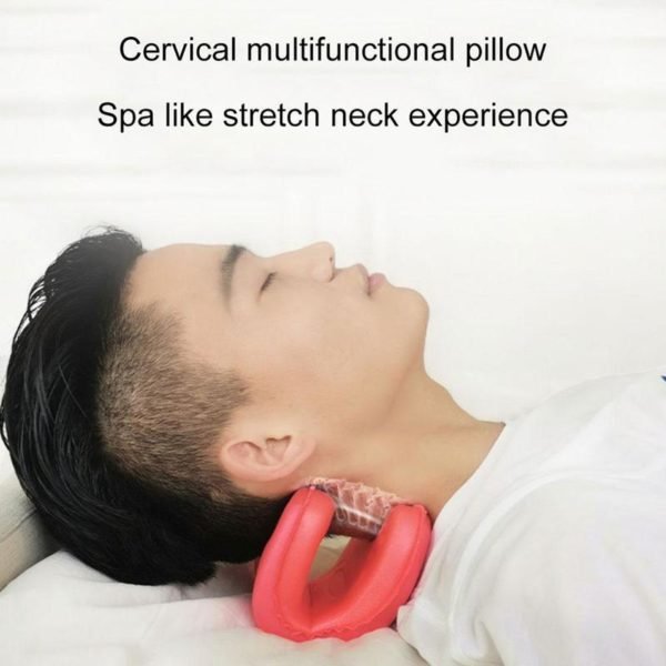 1pc Neck Head Shoulder Relaxer Pain Relief Support Cervical Stretch Traction Pillow Correction Pain Stress Relief 6