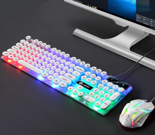 2020 NEW Design Gaming Keyboard Set With Mice 104 key 3200PDI Silent Gaming Mouse Set For 2