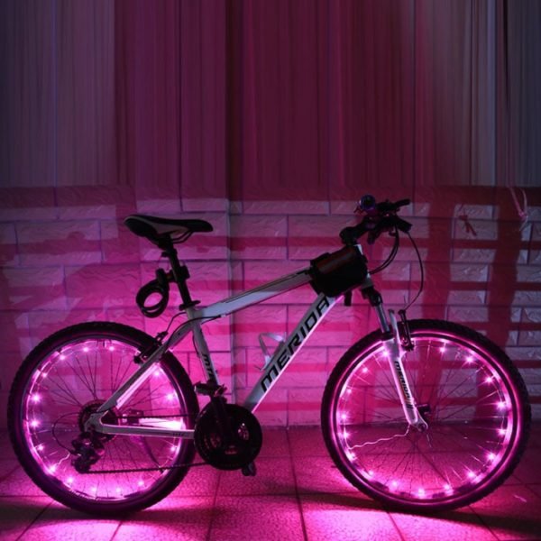 2M 20LED Motorcycle Cycling Bike Bicycle Wheels Spoke Flash Light Lamp Impression Riding A01 Cycling Wheel 1