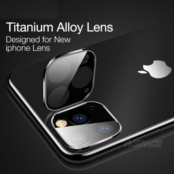 2Pcs 3D Full Cover Camera Len Film For iPhone 11 Pro Max Rear lens Hard Titanium 2