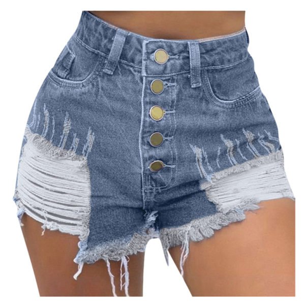30h Summer Denim Jeans Women Casual Trousers Summer Jeans for Women Short Pants Bottoms Oversized Ripped