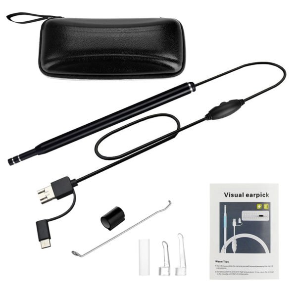 5 5mm 3 in 1 Ear cleaner camera android endoscopy camera usb otoscope borescope type c 5