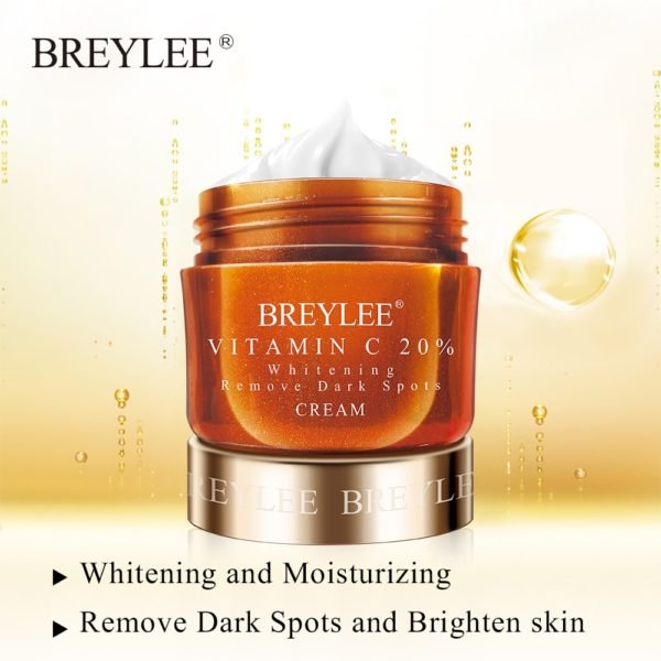 BREYLEE Vitamin C 20 VC Whitening Facial Cream Repair Fade Freckles Remove Dark Spots Melanin Remover 4