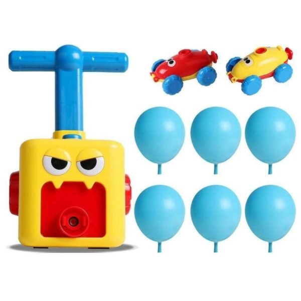 Children s balloon toys birthday decoration Fun Inertia Balloon Powered Car Toys Aerodynamics Inertial Power Kids 3