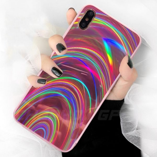 Colorful Mirror Case For iPhone 11 Pro Max 2019 XR XS MAX X 6 6s 7 4