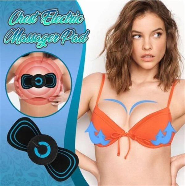 Electric Breast Enhancement Massager Pad Frequency Stimulates Chest Growth EMS Electric Pad Bra Booster Growth Massager