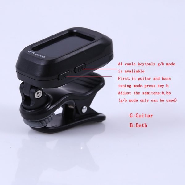 Folk Acoustic Guitar Tuner Violin Ukulele Bass Electronic Tuning Tuner Stringed Musical Instrument Accessories Guitar Bass 4