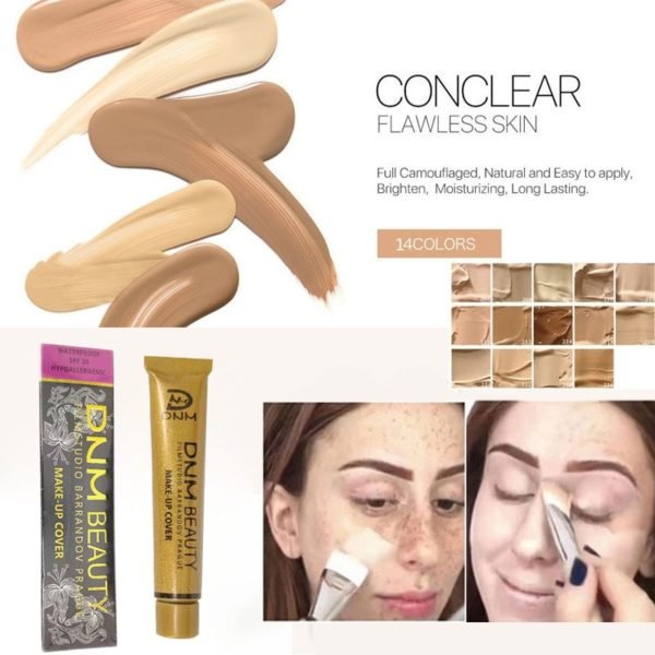 Full Skin Concealer Foundation Cream Face Professional Blemish Cover Dark Spot Tattoo Contour Makeup Liquid Concealer 3