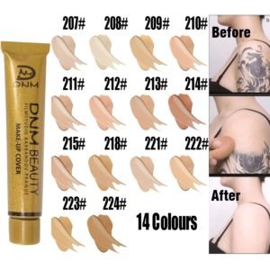 Full Skin Concealer Foundation Cream Face Professional Blemish Cover Dark Spot Tattoo Contour Makeup Liquid Concealer