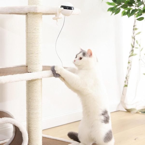 Funny Cat Teasing Toy Lifting Ball Electric Trembling Rotating Interactive Puzzle Pet Toy 3