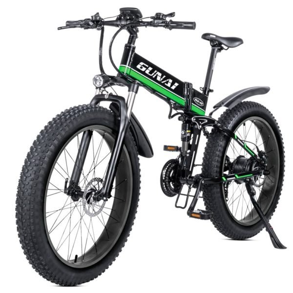 GUNAI Electric Bicycle 48V12Ah 1000W with LCD Display E Bike and Removeable Lithium Battery 2