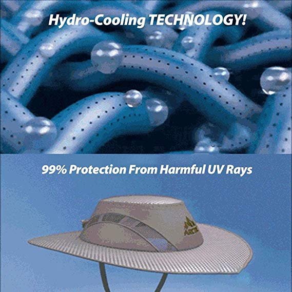 Hot Summer Wide Brim Sun Hat UV Protection Arctic Cap Hat Cooling Ice Cap Sunscreen Hydro 5