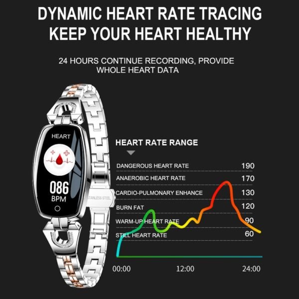 LEMFO H8 Smart Watch Women 2019 Waterproof Heart Rate Monitoring Bluetooth For Android IOS Fitness Bracelet 1