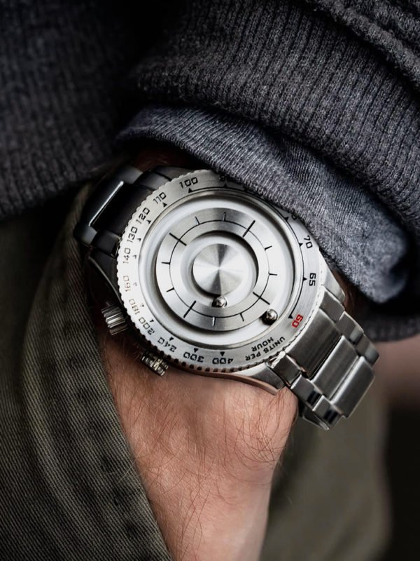 Magnetic ball Watch Unique Men s Quartz Wrist Watch Steel Man Watch Waterproof Shockproof Best selling