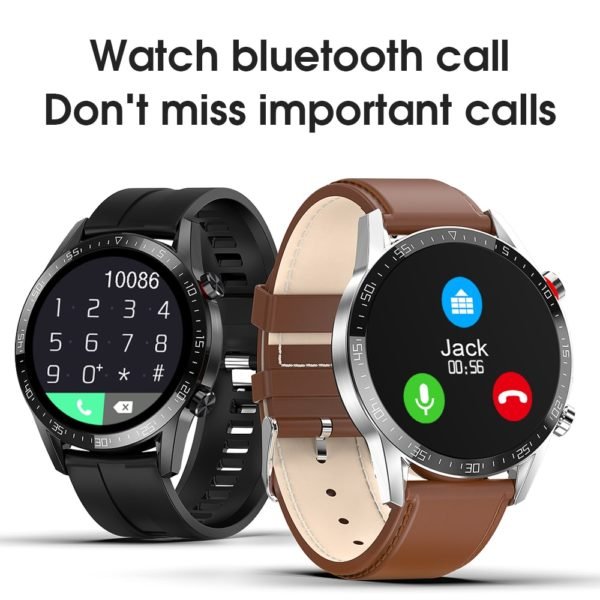 New L13 Smart Watch Men IP68 Waterproof ECG PPG Bluetooth Call Blood Pressure Heart Rate Fitness 1