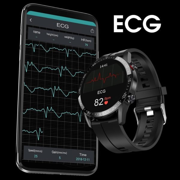New L13 Smart Watch Men IP68 Waterproof ECG PPG Bluetooth Call Blood Pressure Heart Rate Fitness 4
